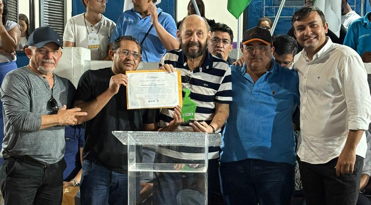 Deputado Gustavo Carvalho recebe Título de Cidadão Lajense durante lançamento de obras